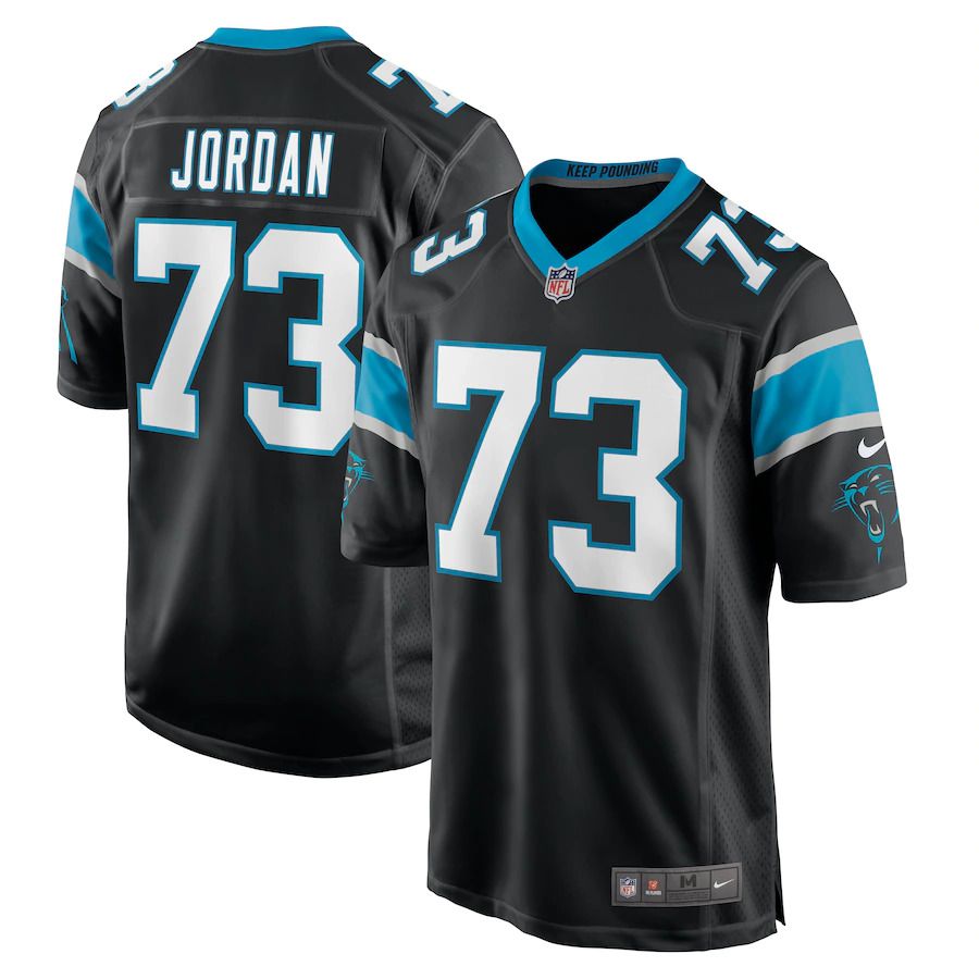 Men Carolina Panthers #73 Michael Jordan Nike Black Game NFL Jersey->carolina panthers->NFL Jersey